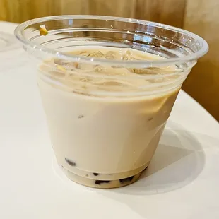 Brown sugar milk boba tea