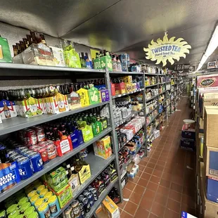 the aisle of the store