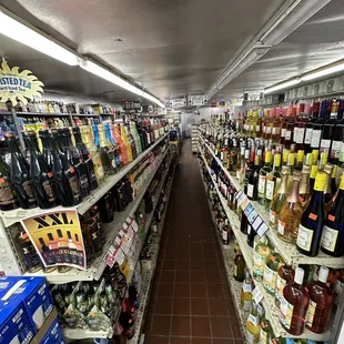 the aisle of the store