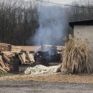 Keeping it real! No comercial / corporate bbq cooker here. West Tennessee style!