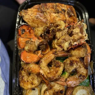 Hibachi truck! Salmon, shrimp and lobster