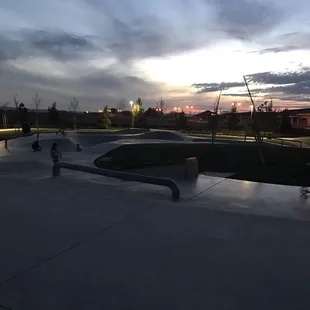 Only half of the skate park!