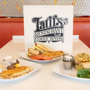 two plates of food