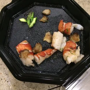This was my entree in a go box. No, I didn&apos;t even touch the meal- small portions!