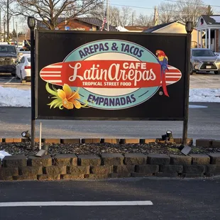 Great sign from the street side,  very eye catching