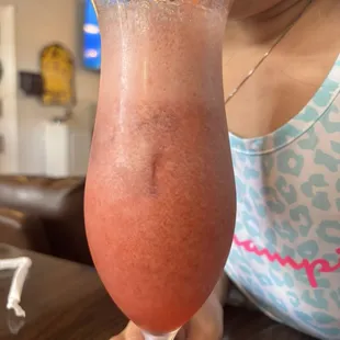 Fresh strawberries juice