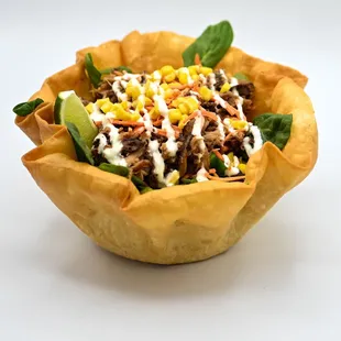  a close up of a bowl of food