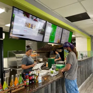 customers ordering food