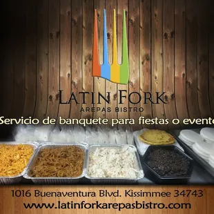Llevate todo nuestro menu para cualquier evento o almuerzo de oficina.