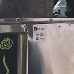 a close up of the grill