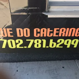 we do catering sign