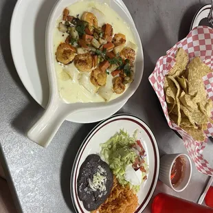 Cheesy Shrimp Enchiladas