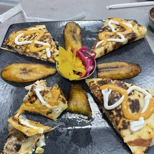 Conquistadilla with plantain.