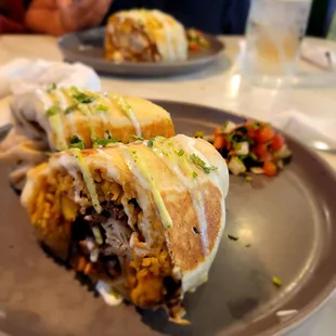 Carne asada chimi burrito