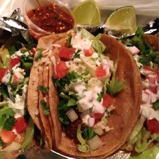 a plate of mexican food