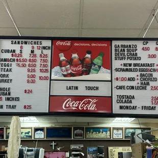 Our Menu.