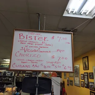 a sign for bister