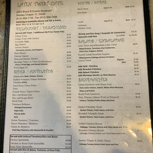 Menu June 2022