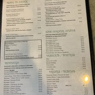 Menu June 2022