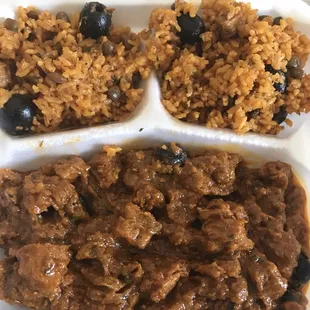 Pastele Stew With Gandule Rice