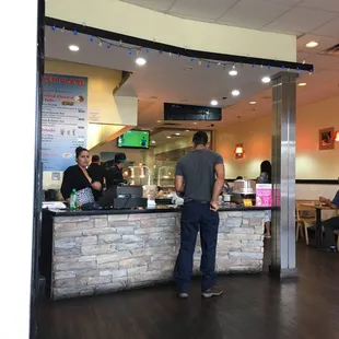 Counter where you order