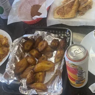 a variety of food items