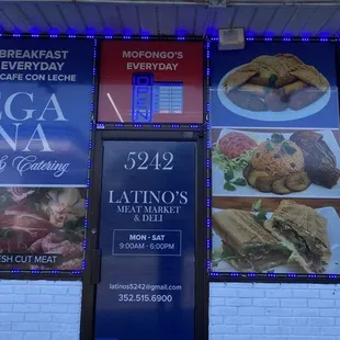 signage for the restaurant