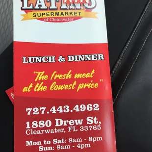 lunch and dinner at the fresh meat at the lowest price