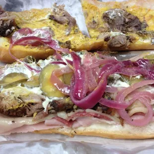Cuban with pickles and onions !!