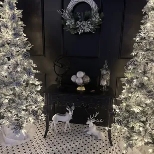 Beautiful entrance for the holiday season
