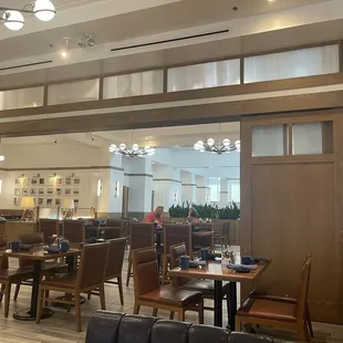 Restaurants, seating area