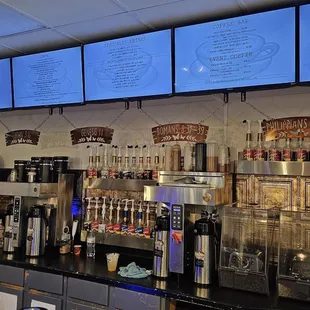 Coffee bar and Bible verses
