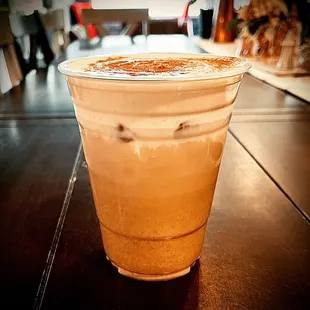 Chai Latte with Pumpkin Cold Foam :)