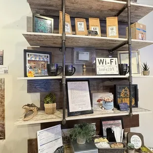 A little nook of their coffee to goes