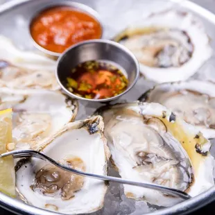 oysters and mussels, shellfish, food, oysters, mussels