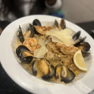 Seafood pasta