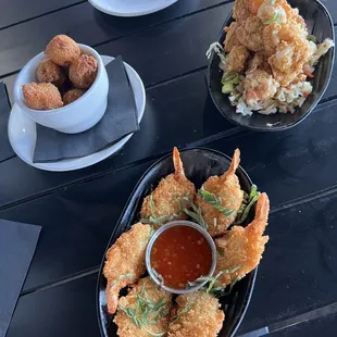 Coconut shrimp &amp; Fire Shrimp