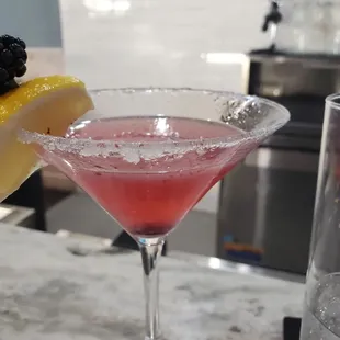 Blackberry Lemon Drop martini - minus a few sips