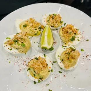 Crab Deviled Eggs