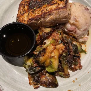 a plate of food on a table