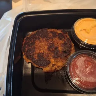 a tray of food on a table