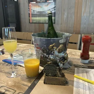 Fantasy football table and chart