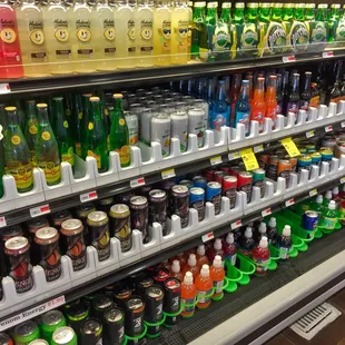 More cold, bottled soft drinks