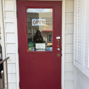 One of the doors