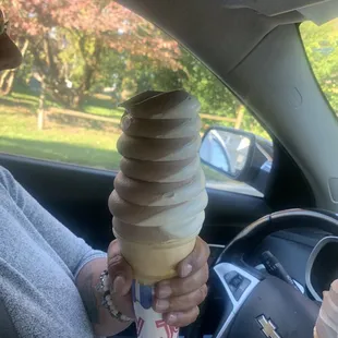 This is a medium!  With a bite taken out of it already