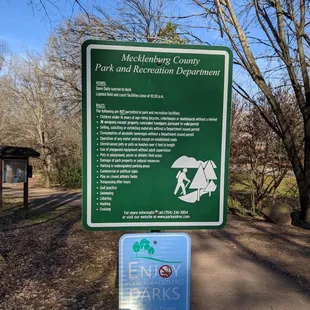 Rules of Latta Park, Charlotte
