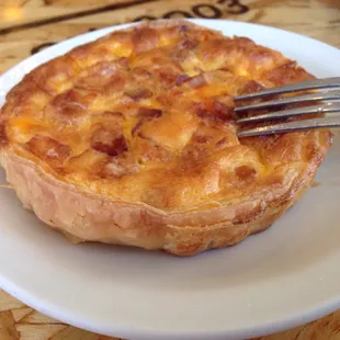 Potato bacon quiche