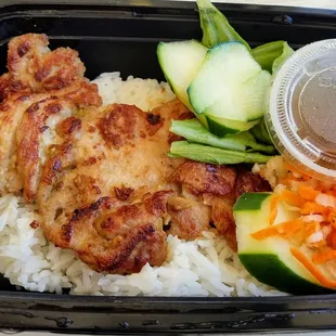 Vietnamese BBQ chicken (mealpal) - personally, could have used a larger portion size.