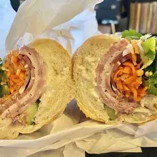 Number 7: combo ham, steamed pork, pate