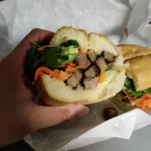 bbq pork sandwich combo ($12) (really good)